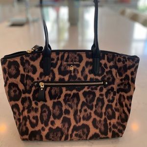MICHAEL KORS Leopard Nylon Tote